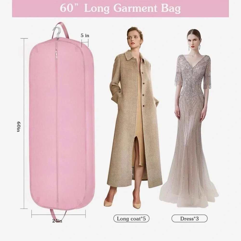 Pink Garment Bag for Dresses